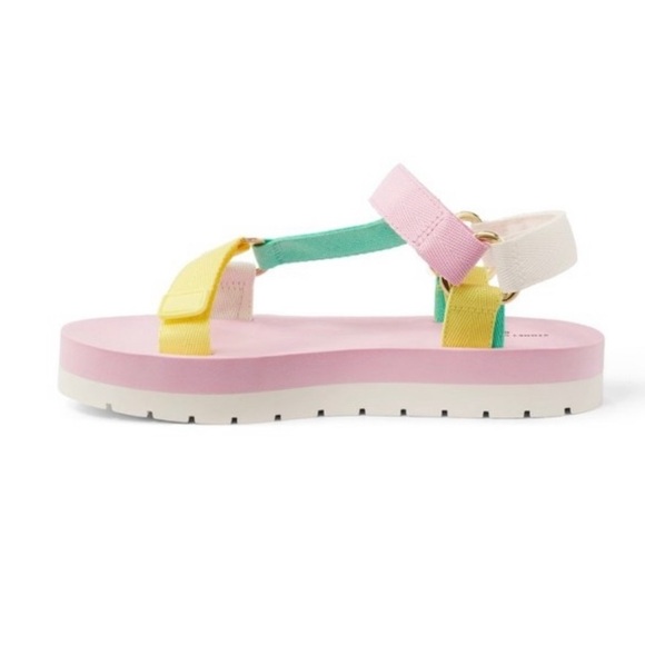 Stoney Clover Lane Sport Sandals Multi Pastel Colors with Gold Heart - Picture 4 of 11